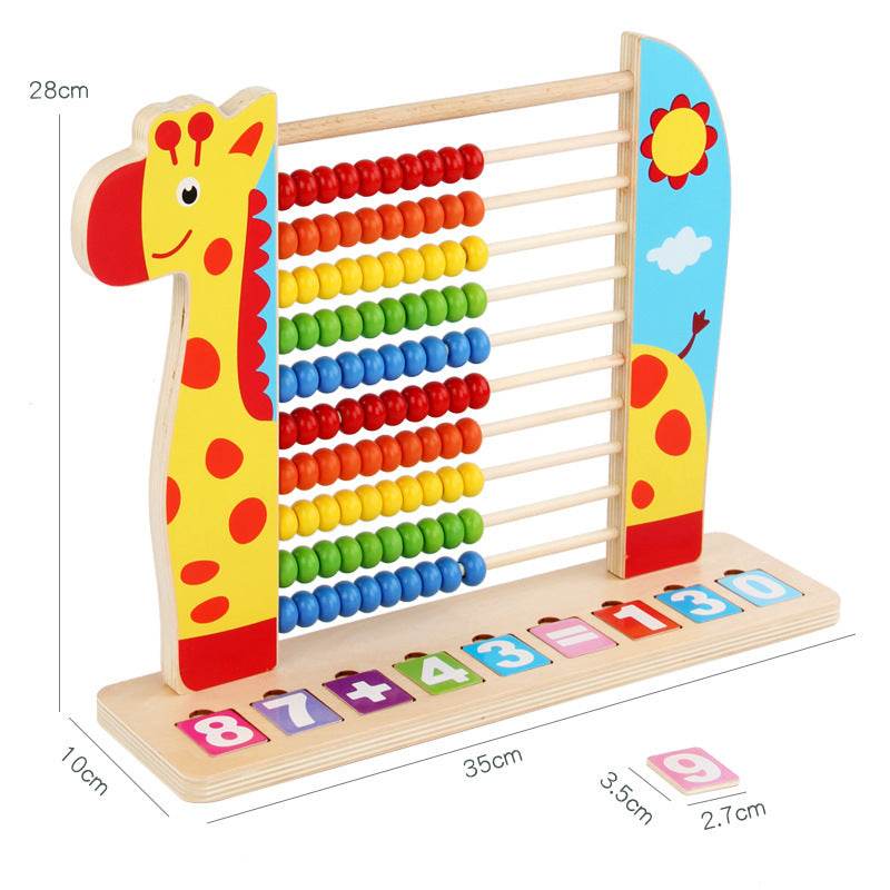 Kindergarten Elementary School Math Children Standing Abacus Count frame