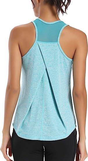 Mesh Yoga Sports Running Vest Sleeveless Workout Tank top women