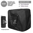 Large Foldable Oxford Cloth Storage Bag, 100L Capacity, S and L Sizes, Black and Green