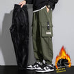 Plus Size Men's Workwear Bag Fall Loose Tappered Cargo Pant trouser
