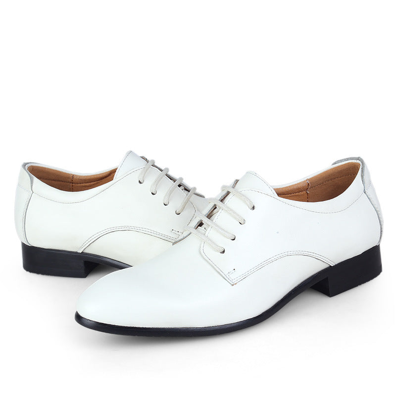 Men's Genuine Leather Business Dress Shoes | Pointed Toe, Height-Enhancing | Sizes 35–50 | Canada USA