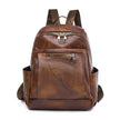 Portable Fashion Simple And Lightweight High School Leather Backpack