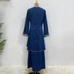 Exquisite Embroidered Middle East Abaya Skirt Suit Arab2 piece set