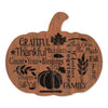 Grateful By Artisan Linda Spivey Printed On Wooden Pumpkin Wall Art