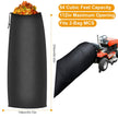 Lawn Tractor Leaf Bag For Riding Lawn Mower Reusable Big Capacity Mower Leaf Bag Black Grass Catcher Bag