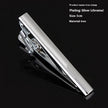 Men's Silver Electroplated Tie Clip – 25 Line Pattern Styles, 5cm Flat Head Business Tie Bar | Canada & USA