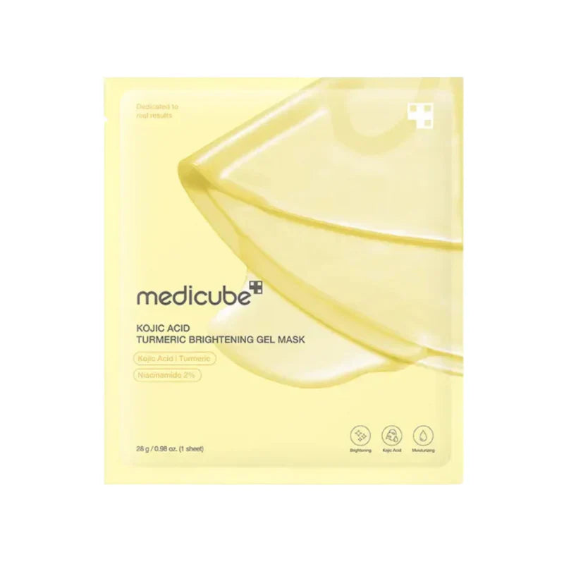 medicube Kojic Acid Turmeric Brightening Gel Mask 28g - 1 BOX / 4 PCS