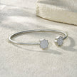 Moissanite Minimalist Platinum Bracelet – S925 Silver & GRA Certified