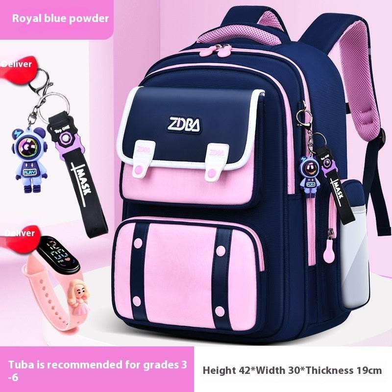 Elementary School Spine Protection Backpack Water resistant School bag