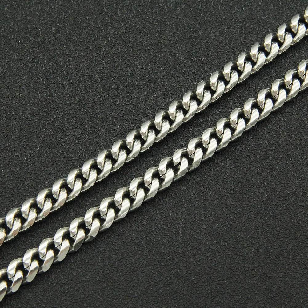 Titanium Steel Cuban Link Chain Bracelet