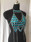 Rhinestone Lingerie – Tassel Fringe Body Chain Accessory for Nightclub