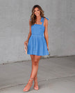 Fashion Personalized Sling Denim Women's mini Dress