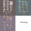 Cafe Series PET Decorative Sticker Pack – Retro Coffee Shop Journal & Scrapbook Stickers (25 pcs)