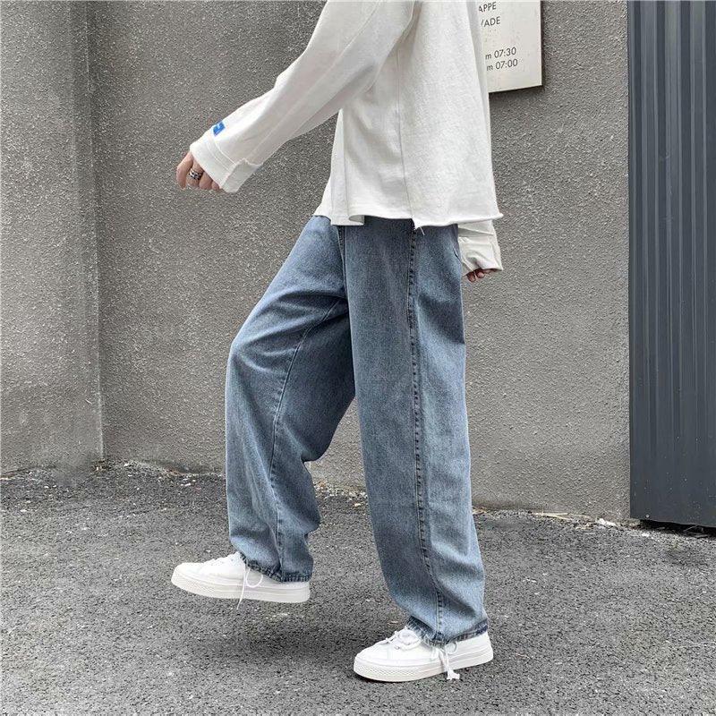 Straight Loose Autumn All-matching Draping Mop Pants