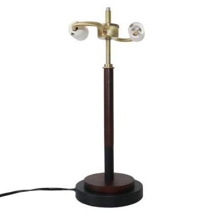 High Quality Hotel European Modern Bed Side Nightstand Decorative Led Table Desk Lamp, Cosmiclume Black Umbrella Shaped Table Lamp - Walnut - Bronze 110V