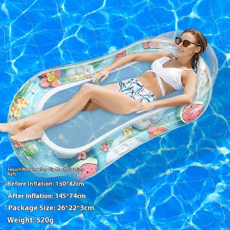 PVC Thick Sequins Wave Inflatable Floating Row