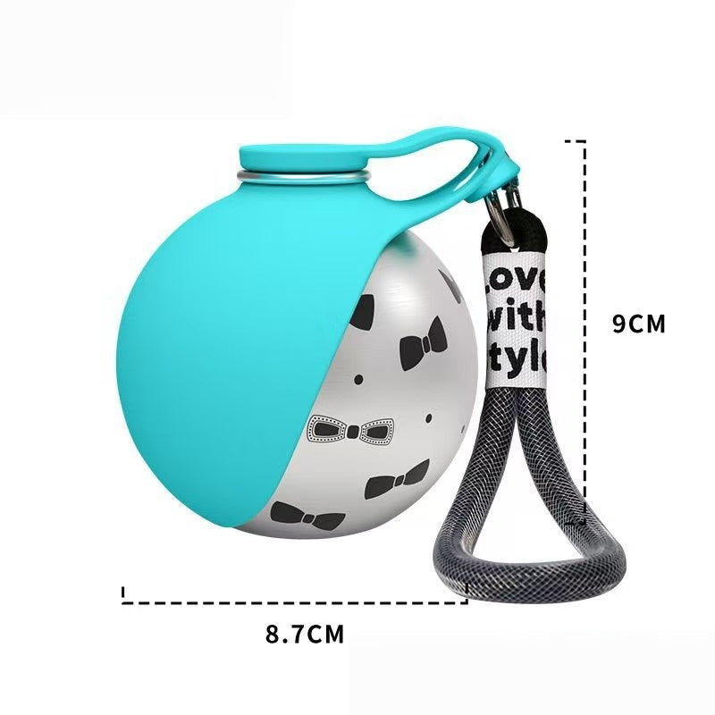 Portable Pet Water Bottle 545ml – Collapsible Silicone Travel Bottle for Dogs & Cats