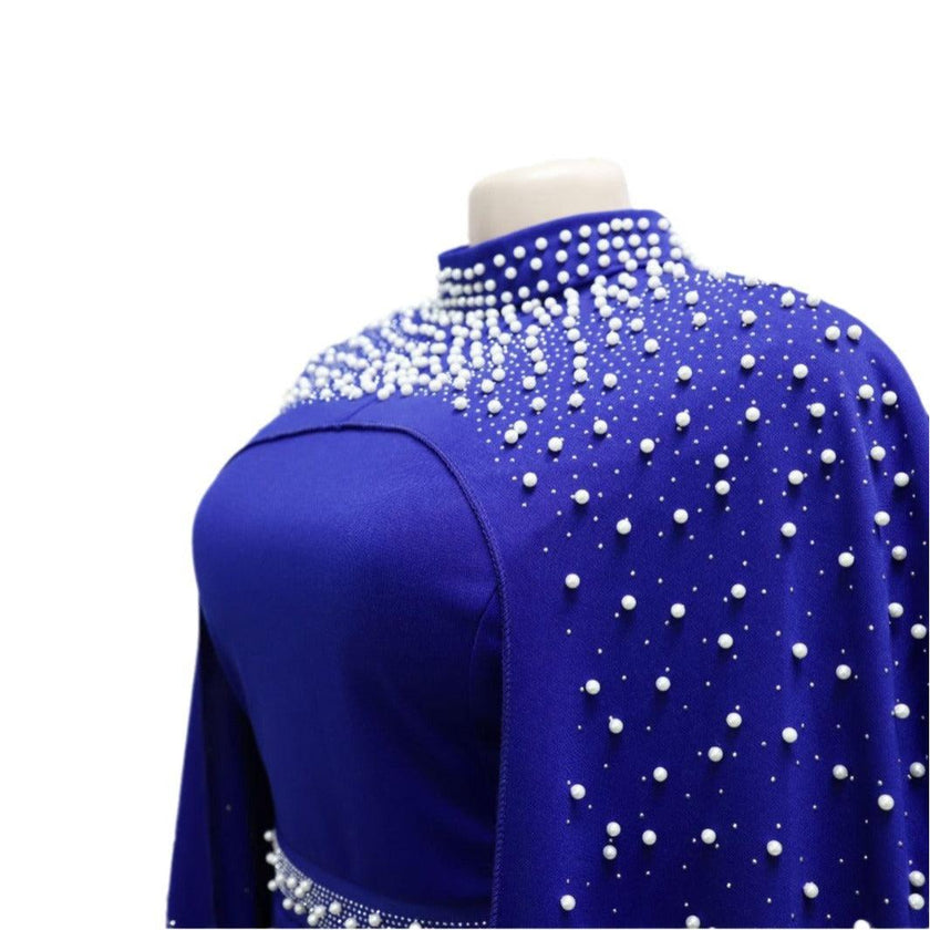 Middle East Muslim Rhinestone Beaded Heavy Industry Two-piece Suit Dress Robe