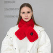Smart USB Electric Heated fluffy Plush Winter Shawl Neck Wrap Pain Relief Neck Scarf