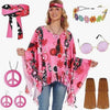 Tie Dye Cloak Costume Halloween Party Clothing Suit