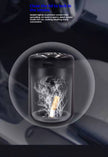Black Rechargeable Ashtray Air Purifier with Lid & USB-C Charging