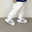 Children's Neutral New Simple Fashion Easy To Match Elastic Waist Casual Denim Trousers for kids