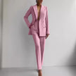 Women's Business Casual Suit Set – Long Sleeve Blazer & Slim Trousers | Canada & USA