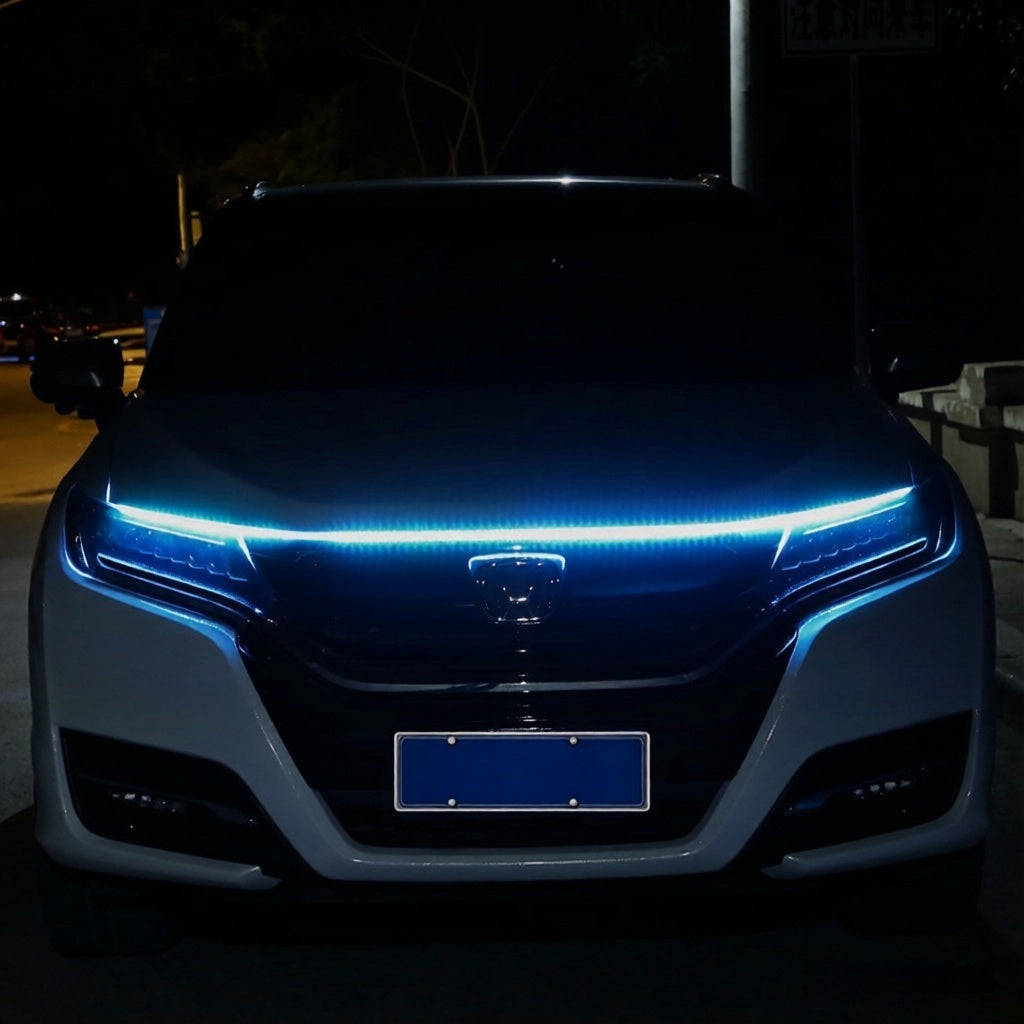 Dynamic LED Hood Light Bar – Daytime Running Light with Startup Scan Effect for Cars Canada