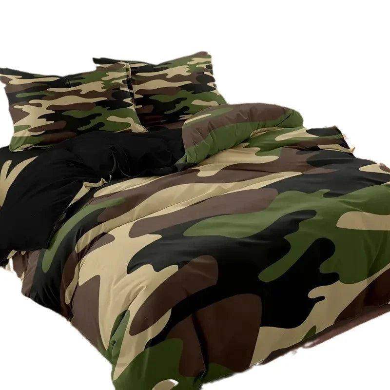 Animal Fur Grain Digital Print Duvet Cover Three-piece Bedding Set