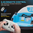 Qaba 12V Bumper Car for Toddlers, Ride On Car with 360 Degree Remote Control, Lights Music Horn, for 1.5-5 Years, Light Blue