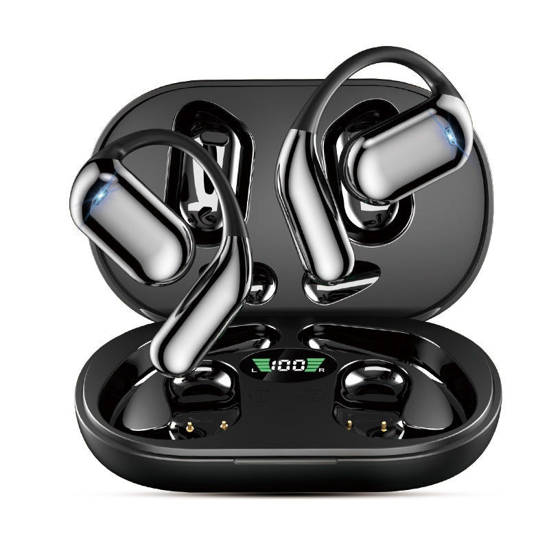 Ear-mounted LCD Color Screen Bluetooth Headset Smart AI Translation Headphones