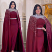 Middle East Muslim Rhinestone Beaded Heavy Industry Two-piece Suit Dress Robe