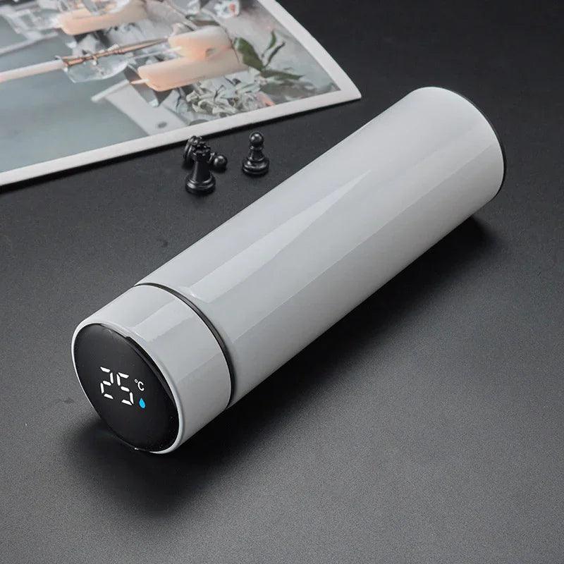 Stainless Steel Vacuum Water Cup Temperature Display Car Insulation Cup