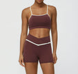 Women's 2-Piece Workout Set – Yoga & Running Outfit (Top + Shorts or Pants)