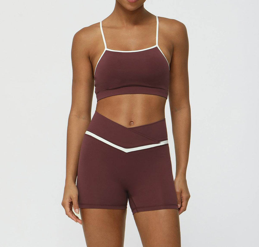 Women's 2-Piece Workout Set – Yoga & Running Outfit (Top + Shorts or Pants)