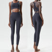 2pcs set Yoga Clothes Sleeveless Crop Workout top and Gym Leggings