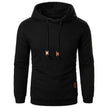 Men's Jacquard Sweatshirt Long-sleeved Hoodie Warm Color  Sports Pullover Top