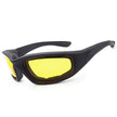 Cycling Sunglasses Chopper Outdoor Sports Glasses For Men Wrap Around UV400 Protection For Fishing Night Driving Glasses Wind Resistant Yellow Lens