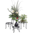 Metal Plant Stand 4 In 1 Potted Irons Planter Supports Floor Flower Pot Round Rack Display