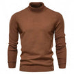 Men's Plain Slim Pullover Polo Sweatshirt Turtleneck Sweater Winter Casual Tops Men