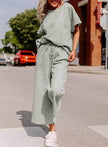 Coord fashion spring and summer 2 piece pant set women