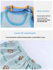 Casual Children's Pure Cotton Cartoon Printed Vest Set Two piece for baby boys