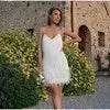 Elegant Chic Spaghetti Strap Luxury Tassel Sequins Feather Women’s Mini Dress for Evening Party, Cocktail Wedding Guest.