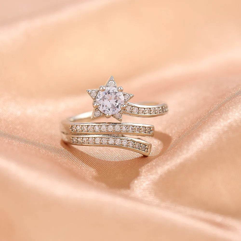 Niche Opening Adjustable Non-fading Cross Ring