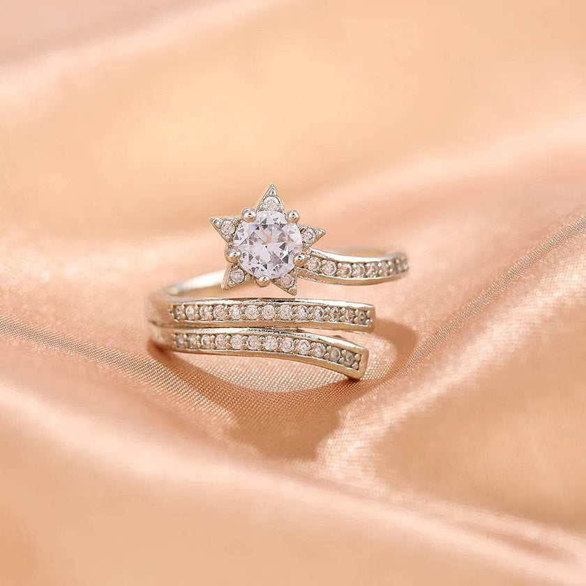 Niche Opening Adjustable Non-fading Cross Ring