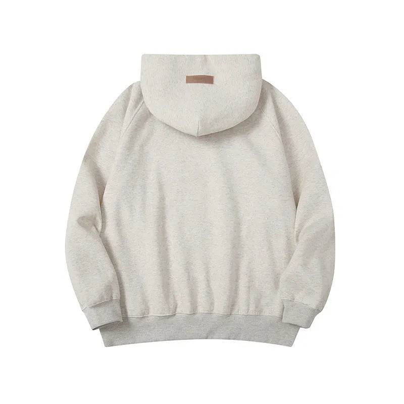 Men's Three-dimensional Alphabet Plus Velvet Hoodie Pullover sweatshirt