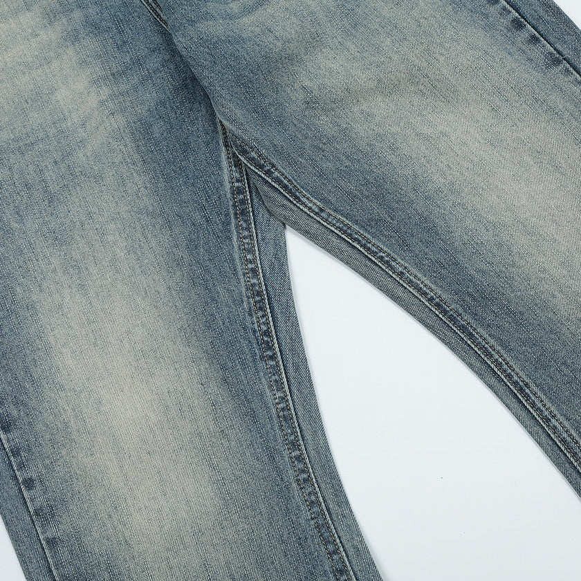 Men's Loose Wide-Leg Contrast Color Jeans – Fashion Baggy Denim Trousers