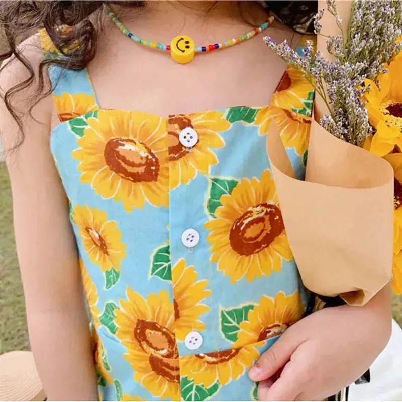 Casual Summer Floral cotton dress for baby girl