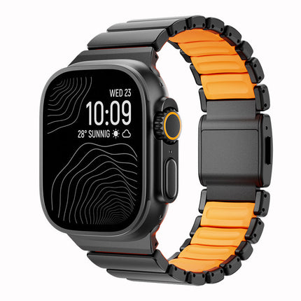 Titanium Magnetic Clasp Metal Apple Watch Band – Ultra 2 / Series 9 / 8 / 7 (42/44/45/46/49mm)