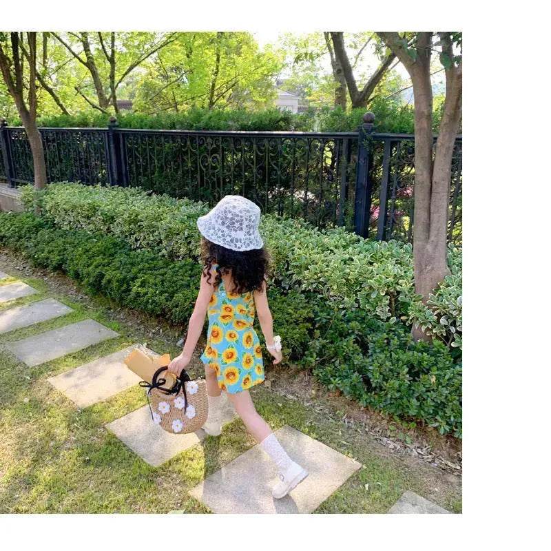 Casual Summer Floral cotton dress for baby girl